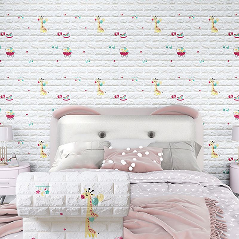 Modern Cartoon Wall Paneling Peel and Stick Wall Ceiling for Bedroom Clearhalo 'Flooring 'Home Improvement' 'home_improvement' 'home_improvement_wall_paneling' 'Wall Paneling' 'wall_paneling' 'Walls & Ceilings' Walls and Ceiling' 1200x1200_57f2705c-e3db-424a-8bcf-87840bd4428e