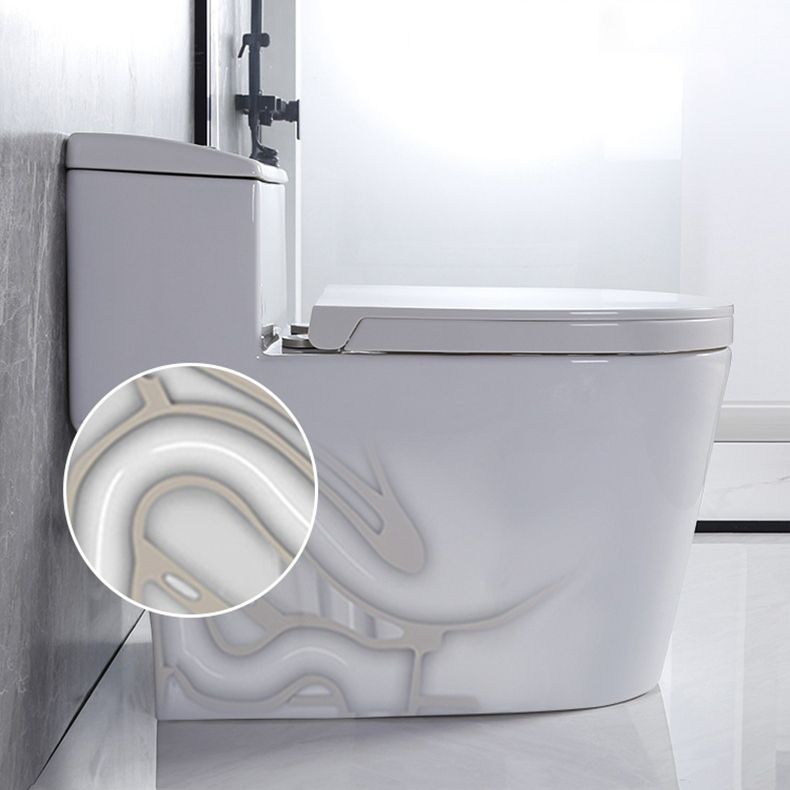 Modern Siphon Jet Toilet Floor Mount Flush Toilet with Toilet Seat Clearhalo 'Bathroom Remodel & Bathroom Fixtures' 'Home Improvement' 'home_improvement' 'home_improvement_toilets' 'Toilets & Bidets' 'Toilets' 1200x1200_57f39129-b2b4-43c6-8ab1-fcea11c43a60