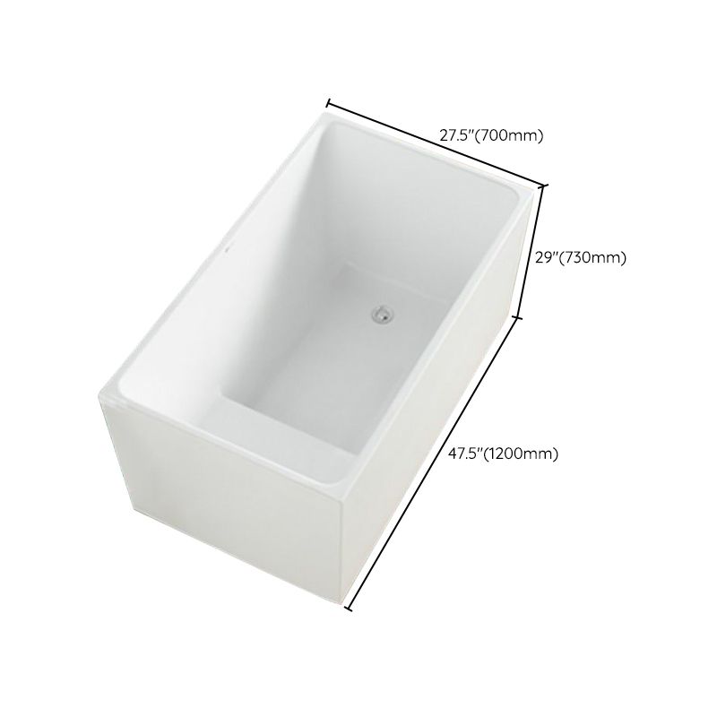 Soaking Back to Wall Bathtub Antique Finish Acrylic Bath Tub Clearhalo 'Bathroom Remodel & Bathroom Fixtures' 'Bathtubs' 'Home Improvement' 'home_improvement' 'home_improvement_bathtubs' 'Showers & Bathtubs' 1200x1200_5819577c-8962-401c-9052-be1b4b5eb19a