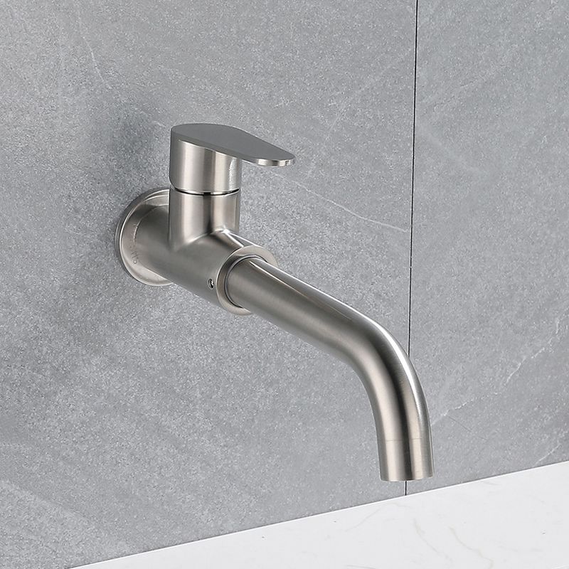 Modern Style Faucet Wall Mounted Single Lever Handle Faucet for Bathroom Clearhalo 'Bathroom Remodel & Bathroom Fixtures' 'Bathroom Sink Faucets' 'Bathroom Sinks & Faucet Components' 'bathroom_sink_faucets' 'Home Improvement' 'home_improvement' 'home_improvement_bathroom_sink_faucets' 1200x1200_581e1573-0c77-465f-ac34-df28fba62242