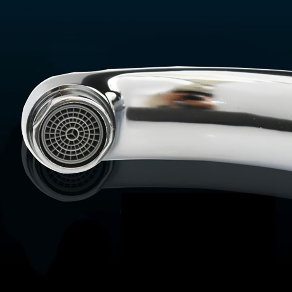 Contemporary Faucet Knob Handle 1 Hole Low Arc Solid Brass Faucet Clearhalo 'bathroom_sink_faucets' 'Conjuntos de Torneiras de Lavatório e Banheiro' 'home_improvement' 'home_improvement_bathroom_sink_faucets' 'Mobiliário Doméstico' 'Página inicial' 'Renovação e equipamento de casa de banho' 'Torneira para lavatório de banheiro' 1200x1200_584bd06b-6f1f-41ca-ae69-e02379469d42