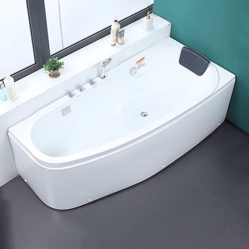 Modern Free Form Bathtub with Drain and Overflow Trim Acrylic Bath Clearhalo 'Bathroom Remodel & Bathroom Fixtures' 'Bathtubs' 'Home Improvement' 'home_improvement' 'home_improvement_bathtubs' 'Showers & Bathtubs' 1200x1200_58642492-9844-48e7-8ac1-a6e78d2de71f