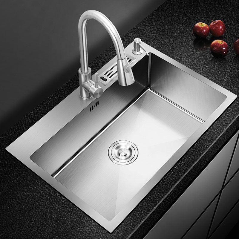 Modern Kitchen Sink Stainless Steel with Accessories and Faucet Kitchen Bar Sink Clearhalo 'Home Improvement' 'home_improvement' 'home_improvement_kitchen_sinks' 'Kitchen Remodel & Kitchen Fixtures' 'Kitchen Sinks & Faucet Components' 'Kitchen Sinks' 'kitchen_sinks' 1200x1200_586bc3e4-ce91-4625-bff9-960c78d133b6