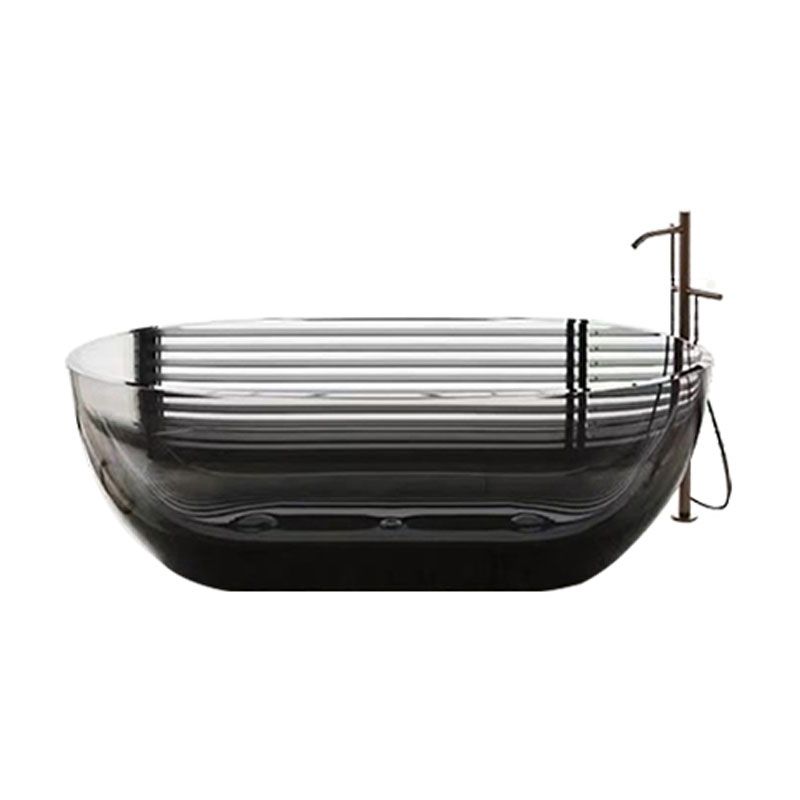 Modern Acrylic Ellipse Bathtub Freestanding Soaking Bathtub with Drain Bath Tub Clearhalo 'Bathroom Remodel & Bathroom Fixtures' 'Bathtubs' 'Home Improvement' 'home_improvement' 'home_improvement_bathtubs' 'Showers & Bathtubs' 1200x1200_58b1f2de-4b8f-4a2a-8cf5-51525d9a0d7a