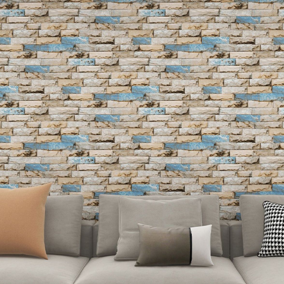 Industrial Wall Plank Brick Print Bathroom and Living Room Wall Panels Clearhalo 'Flooring 'Home Improvement' 'home_improvement' 'home_improvement_wall_paneling' 'Wall Paneling' 'wall_paneling' 'Walls & Ceilings' Walls and Ceiling' 1200x1200_58e330f9-912e-4e76-90ab-5e512cb56068