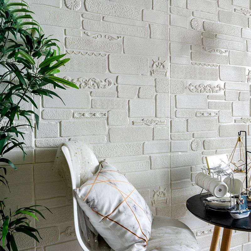 Modern Wall Paneling Peel and Stick Brick 3D Print Waterproof Wall Panel Clearhalo 'Flooring 'Home Improvement' 'home_improvement' 'home_improvement_wall_paneling' 'Wall Paneling' 'wall_paneling' 'Walls & Ceilings' Walls and Ceiling' 1200x1200_594fc8dc-47dd-4c0b-bdf7-ef77b84eb21f