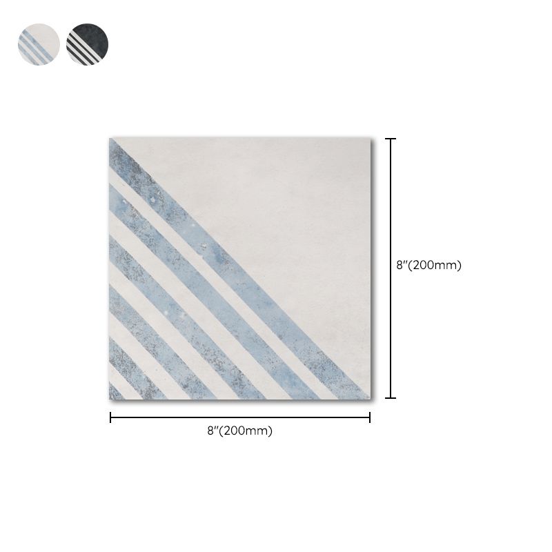 Modern Style Waterproof Floor Tile Stripe Pattern Straight Edge Square Floor Tile Clearhalo 'Floor Tiles & Wall Tiles' 'floor_tiles_wall_tiles' 'Flooring 'Home Improvement' 'home_improvement' 'home_improvement_floor_tiles_wall_tiles' Walls and Ceiling' 1200x1200_59595a9b-aec7-4833-b614-0141357bce11