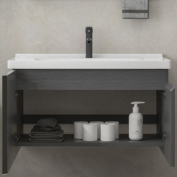 Wall Mount Bathroom Vanity Modern Single-Sink Gray Rectangular Vanity Set Clearhalo 'Bathroom Remodel & Bathroom Fixtures' 'Bathroom Vanities' 'bathroom_vanities' 'Home Improvement' 'home_improvement' 'home_improvement_bathroom_vanities' 1200x1200_598ae5fe-49e0-4e00-a9dd-ad03c18cc027