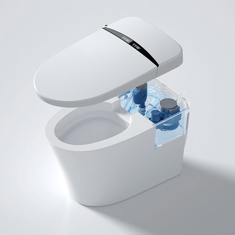 Elongated Toilet Seat Bidet White One-Piece Smart Toilet Bidet with Unlimited Warm Water Clearhalo 'Bathroom Remodel & Bathroom Fixtures' 'Bidets' 'Home Improvement' 'home_improvement' 'home_improvement_bidets' 'Toilets & Bidets' 1200x1200_59e99622-f634-48d6-b1b4-edb437ca8276