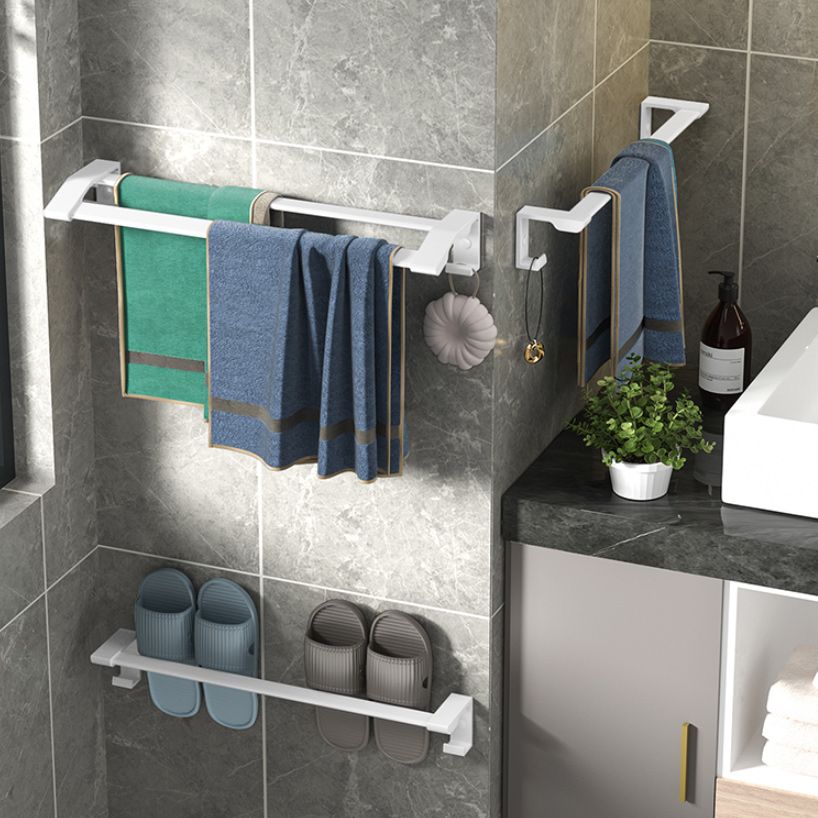 Modern White Bathroom Hardware Set Towel Bar Bath Shelf Bath Hardware Set Clearhalo 'Bathroom Hardware Sets' 'Bathroom Hardware' 'Bathroom Remodel & Bathroom Fixtures' 'bathroom_hardware_sets' 'Home Improvement' 'home_improvement' 'home_improvement_bathroom_hardware_sets' 1200x1200_59eeba61-7733-4949-8d4c-e756a7ae0aae