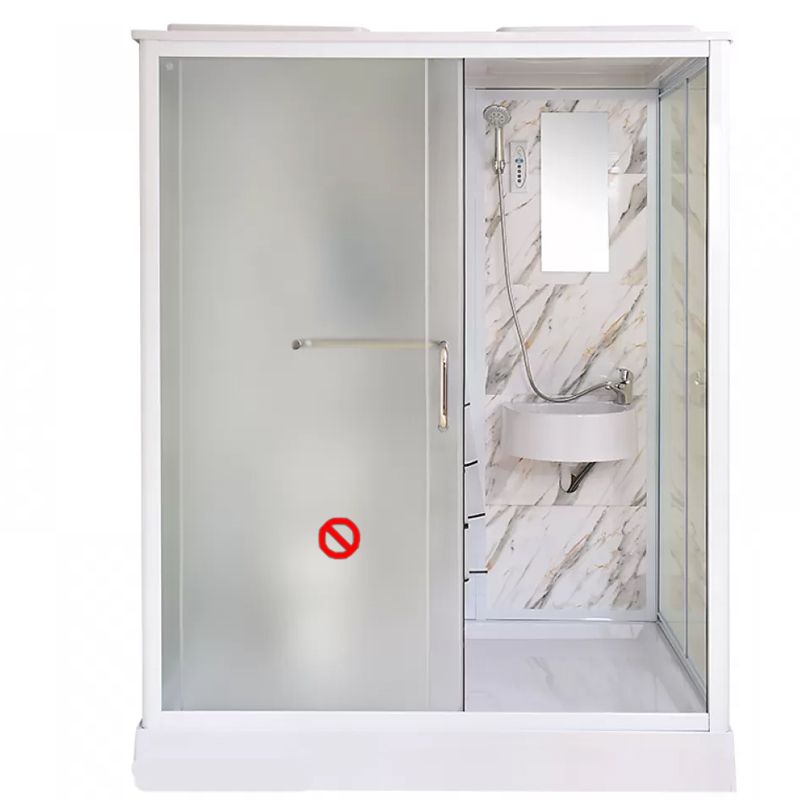 Framed Tempered Glass Shower Enclosure with Pedestal Full-Framed Shower Enclosure Clearhalo 'Bathroom Remodel & Bathroom Fixtures' 'Home Improvement' 'home_improvement' 'home_improvement_shower_stalls_enclosures' 'Shower Stalls & Enclosures' 'shower_stalls_enclosures' 'Showers & Bathtubs' 1200x1200_5a3f5925-71b1-428b-b996-48f077083dbb