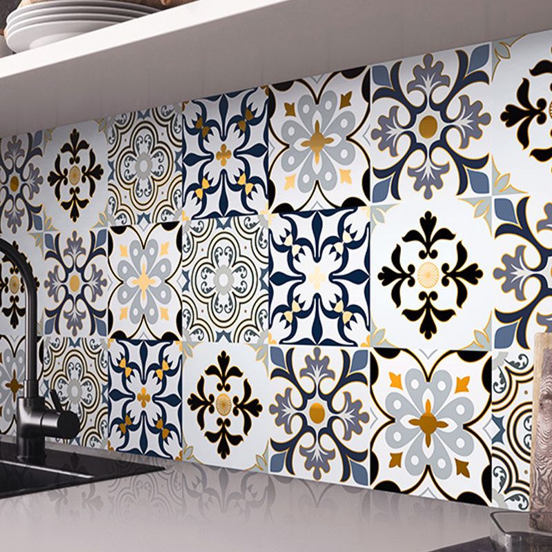 PVC Square Peel & Stick Mosaic Tile Multi-Color Kitchen and Bathroom Single Tile Clearhalo 'Flooring 'Home Improvement' 'home_improvement' 'home_improvement_peel_stick_blacksplash' 'Peel & Stick Backsplash Tile' 'peel_stick_blacksplash' 'Walls & Ceilings' Walls and Ceiling' 1200x1200_5a4e4da3-2ee8-4390-af9a-7ca99e363758