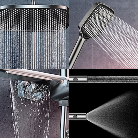 Grey Shower Set Intelligent Digital Display Thermostatic Full Copper Shower Head Clearhalo 'Bathroom Remodel & Bathroom Fixtures' 'Home Improvement' 'home_improvement' 'home_improvement_shower_faucets' 'Shower Faucets & Systems' 'shower_faucets' 'Showers & Bathtubs Plumbing' 'Showers & Bathtubs' 1200x1200_5a570583-6eeb-41d8-bcc7-48357ec11170