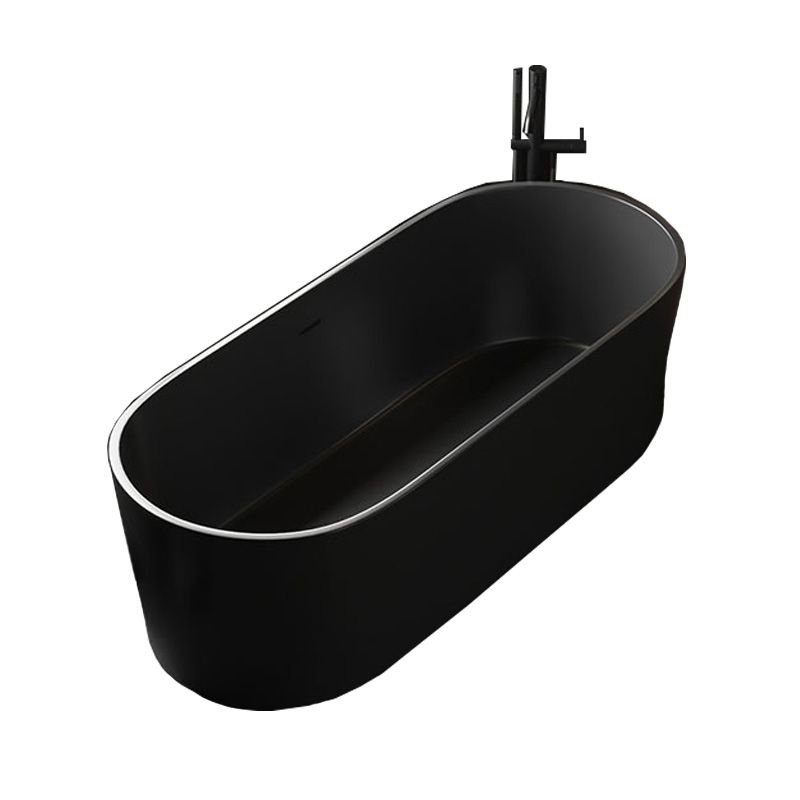 Freestanding Soaking Bathtub Oval Antique Finish Modern Bath Tub Clearhalo 'Bathroom Remodel & Bathroom Fixtures' 'Bathtubs' 'Home Improvement' 'home_improvement' 'home_improvement_bathtubs' 'Showers & Bathtubs' 1200x1200_5a680934-3814-487b-9b67-bdb609527594