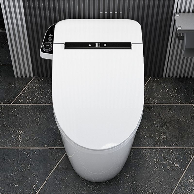 White Ceramic Contemporary Foot Sensor Elongated Heated Seat Floor Standing Bidet Clearhalo 'Bathroom Remodel & Bathroom Fixtures' 'Bidets' 'Home Improvement' 'home_improvement' 'home_improvement_bidets' 'Toilets & Bidets' 1200x1200_5a6c2b73-394b-47ae-b210-25a1d8b34525
