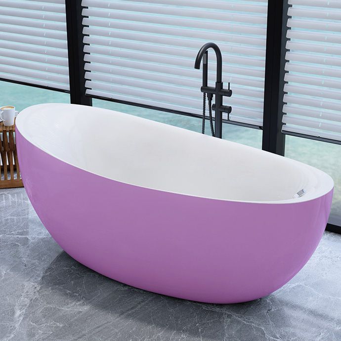 Bathroom Modern Single Slipper Bathtub Stand Alone Acrylic Bath Tub Clearhalo 'Bathroom Remodel & Bathroom Fixtures' 'Bathtubs' 'Home Improvement' 'home_improvement' 'home_improvement_bathtubs' 'Showers & Bathtubs' 1200x1200_5a9894b2-d4f9-44bd-ab06-2524fccf4070