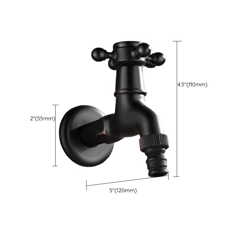 Widespread Bathroom Sink Faucet Wall Mounted Cross Handle Faucet Clearhalo 'Bathroom Remodel & Bathroom Fixtures' 'Bathroom Sink Faucets' 'Bathroom Sinks & Faucet Components' 'bathroom_sink_faucets' 'Home Improvement' 'home_improvement' 'home_improvement_bathroom_sink_faucets' 1200x1200_5ab62dea-69e8-4c96-b06d-fa774668ad1e