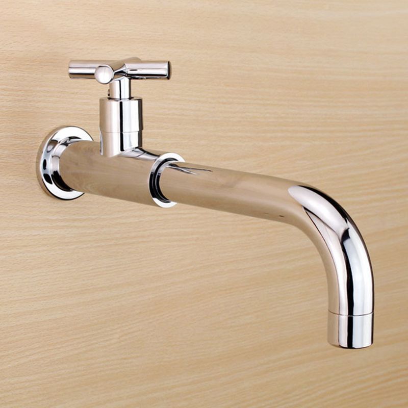 Contemporary Wall Mounted Bathroom Faucet Cross Handle Solid Brass Faucet Clearhalo 'bathroom_sink_faucets' 'Conjunta de Baño y Conjunta de Grifo' 'Coronamiento de Baño y Dispositivo de Baño' 'Grifo del lavabo del baño' 'Hogar' 'home_improvement' 'home_improvement_bathroom_sink_faucets' 'Mejoras para el hogar' 1200x1200_5add0837-b01f-4286-9ff0-ce3d723d3b01