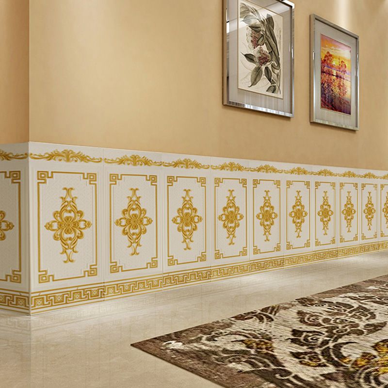 Glam Style Wall Panel Living Room 3D Embossed Waterproof Wall Paneling Clearhalo 'Flooring 'Home Improvement' 'home_improvement' 'home_improvement_wall_paneling' 'Wall Paneling' 'wall_paneling' 'Walls & Ceilings' Walls and Ceiling' 1200x1200_5af49906-856d-4057-a9ea-5e007ecae9d2