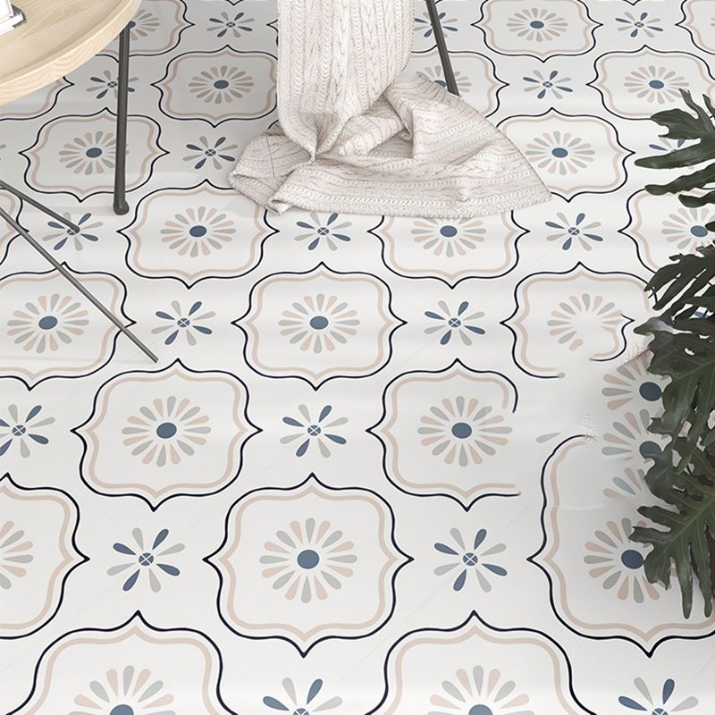 Modern Style Floor Tile Moroccan Pattern Straight Edge Square Waterproof Floor Tile Clearhalo 'Floor Tiles & Wall Tiles' 'floor_tiles_wall_tiles' 'Flooring 'Home Improvement' 'home_improvement' 'home_improvement_floor_tiles_wall_tiles' Walls and Ceiling' 1200x1200_5afbc9a6-65b0-4953-867e-7bb47c2e4b0b