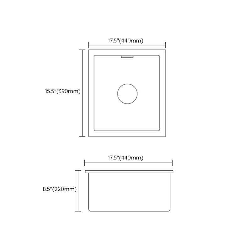 Rectangle Stainless Steel Kitchen Sink with Basket Strainer Sink Clearhalo 'Home Improvement' 'home_improvement' 'home_improvement_kitchen_sinks' 'Kitchen Remodel & Kitchen Fixtures' 'Kitchen Sinks & Faucet Components' 'Kitchen Sinks' 'kitchen_sinks' 1200x1200_5b0bd09a-343e-4fcd-bc36-044ef906be60