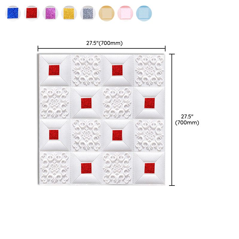 Modern Pearl Wainscoting PVC Wall Access Panel Peel and Stick Wall Tile Set of 10 Clearhalo 'Flooring 'Home Improvement' 'home_improvement' 'home_improvement_wall_paneling' 'Wall Paneling' 'wall_paneling' 'Walls & Ceilings' Walls and Ceiling' 1200x1200_5b308dbc-ccb8-41c0-a369-b87b07d1861a