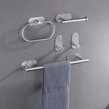 Stainless Steel Bathroom Hardware Set Modern Minimalist Bathroom Hardware Set Clearhalo 'Bathroom Hardware Sets' 'Bathroom Hardware' 'Bathroom Remodel & Bathroom Fixtures' 'bathroom_hardware_sets' 'Home Improvement' 'home_improvement' 'home_improvement_bathroom_hardware_sets' 1200x1200_5b43d977-4966-474f-90a4-404a7eb0437a