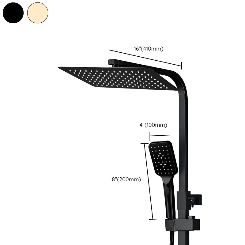 Modern Shower System Slide Bar Handheld Shower Head Wall Mounted Shower Set Clearhalo 'Bathroom Remodel & Bathroom Fixtures' 'Home Improvement' 'home_improvement' 'home_improvement_shower_faucets' 'Shower Faucets & Systems' 'shower_faucets' 'Showers & Bathtubs Plumbing' 'Showers & Bathtubs' 1200x1200_5b6b60df-a3e7-4ef7-adb6-11d8ec9eb591