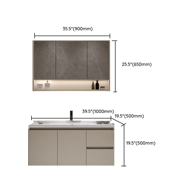 White Solid Wood Rectangular Modern Wall Mount Bathroom Vanity Set Clearhalo 'Bathroom Remodel & Bathroom Fixtures' 'Bathroom Vanities' 'bathroom_vanities' 'Home Improvement' 'home_improvement' 'home_improvement_bathroom_vanities' 1200x1200_5b7747ec-4ff7-4cc8-b959-327114252170