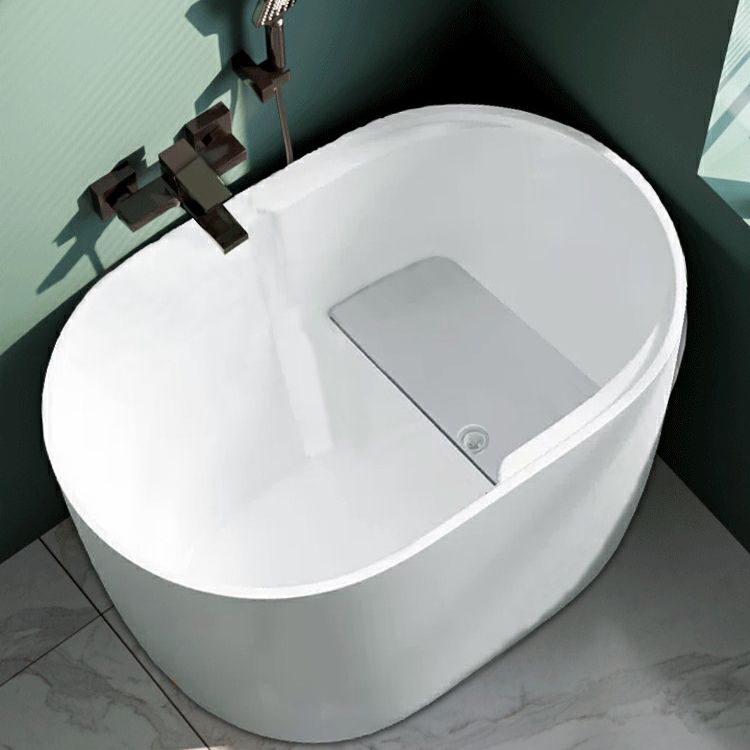 Modern 26.77-inch Tall Acrylic Bath Freestanding Soaking Bath Tub Clearhalo 'Bathroom Remodel & Bathroom Fixtures' 'Bathtubs' 'Home Improvement' 'home_improvement' 'home_improvement_bathtubs' 'Showers & Bathtubs' 1200x1200_5b7e6084-1cc2-4c05-ad85-d734c4b533a7