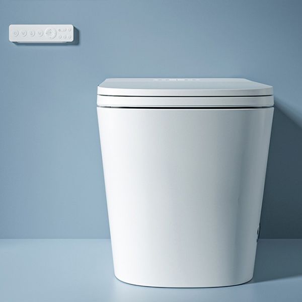 White Elongated Deodorizing Floor Standing Bidet with Heated Seat Ceramic Remote Clearhalo 'Bathroom Remodel & Bathroom Fixtures' 'Bidets' 'Home Improvement' 'home_improvement' 'home_improvement_bidets' 'Toilets & Bidets' 1200x1200_5b82dda0-2dc7-45ab-aff4-2d29a0fccf15