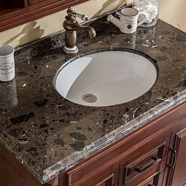 Wood Traditional Sink Vanity Freestanding Bathroom Sink Vanity with Mirror Clearhalo 'Bathroom Remodel & Bathroom Fixtures' 'Bathroom Vanities' 'bathroom_vanities' 'Home Improvement' 'home_improvement' 'home_improvement_bathroom_vanities' 1200x1200_5b91809e-4262-4dc0-8b3b-df20e9dda2a9