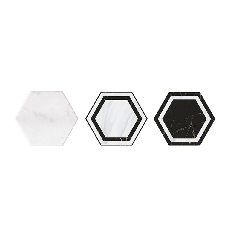 Hexagon Floor and Wall Tile Singular Tile Porcelain Floor and Wall Tile Clearhalo 'Floor Tiles & Wall Tiles' 'floor_tiles_wall_tiles' 'Flooring 'Home Improvement' 'home_improvement' 'home_improvement_floor_tiles_wall_tiles' Walls and Ceiling' 1200x1200_5be7f45a-e82e-409a-88ba-8620e8f9e97b