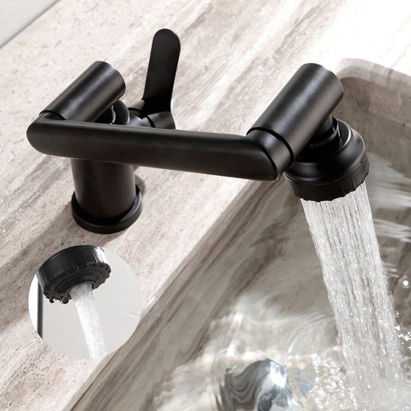 Swivel Spout Bathroom Faucet Single Hole Bathroom Sink Faucet with Lever Handle Clearhalo 'Bathroom Remodel & Bathroom Fixtures' 'Bathroom Sink Faucets' 'Bathroom Sinks & Faucet Components' 'bathroom_sink_faucets' 'Home Improvement' 'home_improvement' 'home_improvement_bathroom_sink_faucets' 1200x1200_5c03b942-e465-4211-a59a-3076140518e6