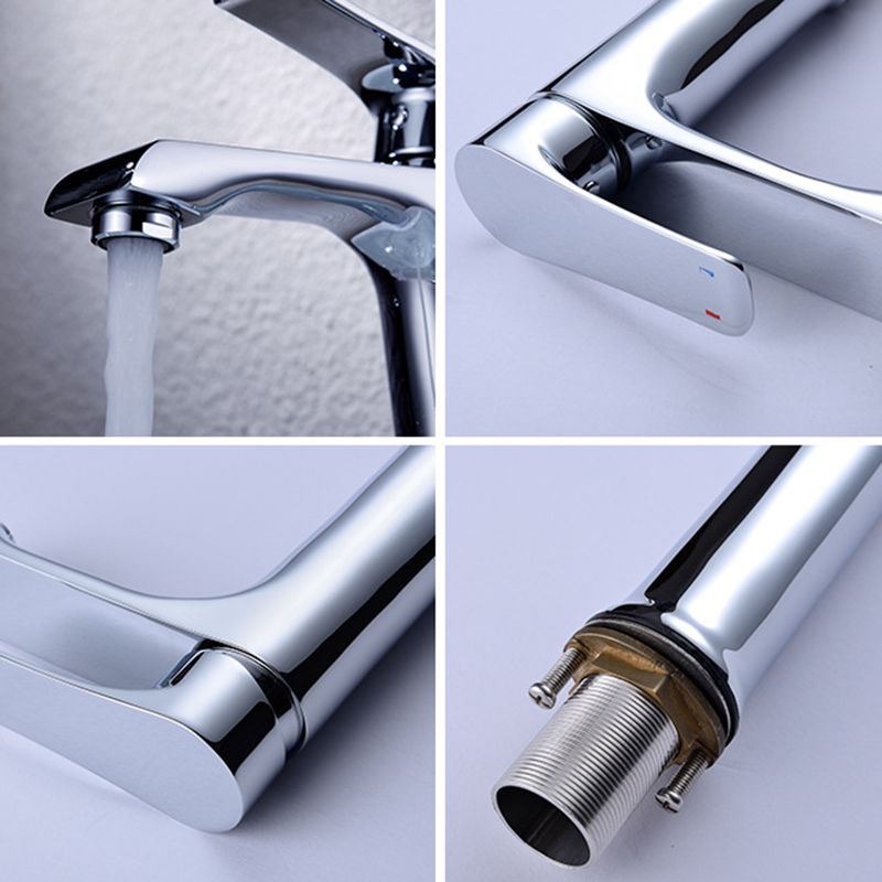 Lever Handle Vessel Sink Faucet Circular Modern Bathroom Faucet Clearhalo 'Bathroom Remodel & Bathroom Fixtures' 'Bathroom Sink Faucets' 'Bathroom Sinks & Faucet Components' 'bathroom_sink_faucets' 'Home Improvement' 'home_improvement' 'home_improvement_bathroom_sink_faucets' 1200x1200_5c1dd1ce-f4cc-420c-9184-92d6d3481364