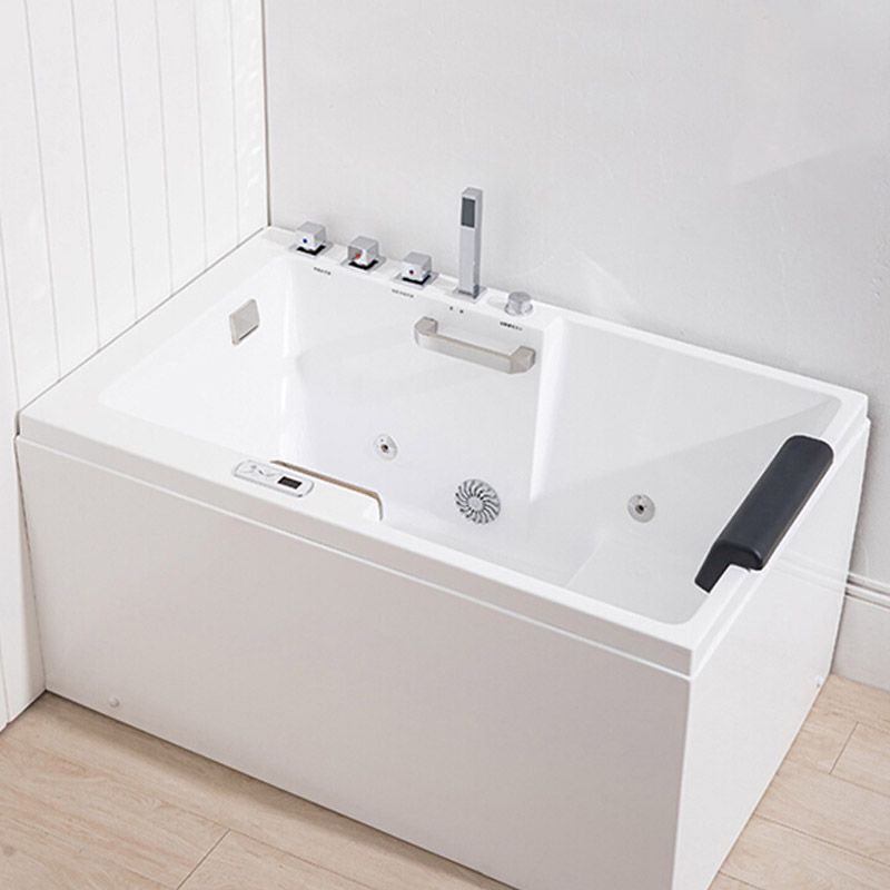 Bathroom Acrylic Apron Front Bathtub Modern Rectangular Bathtub Clearhalo 'Bathroom Remodel & Bathroom Fixtures' 'Bathtubs' 'Home Improvement' 'home_improvement' 'home_improvement_bathtubs' 'Showers & Bathtubs' 1200x1200_5c637c66-380e-45dd-9e28-350e46a7bd23