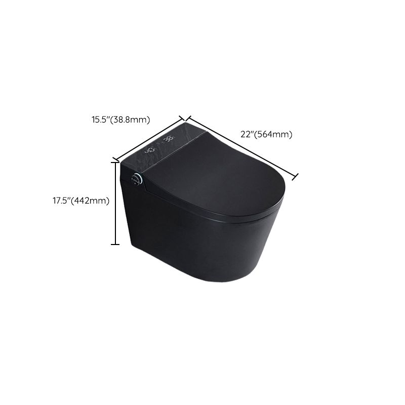 Black Smart Toilet Antimicrobial Foot Sensor Elongated Wall Hung Toilet Set Clearhalo 'Bathroom Remodel & Bathroom Fixtures' 'Bidets' 'Home Improvement' 'home_improvement' 'home_improvement_bidets' 'Toilets & Bidets' 1200x1200_5c94a268-4512-41a8-878a-1777fddfc03b