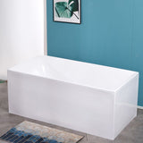 Antique Finish Bathtub Modern Rectangular Back to Wall Soaking Bath Tub Clearhalo 'Bathroom Remodel & Bathroom Fixtures' 'Bathtubs' 'Home Improvement' 'home_improvement' 'home_improvement_bathtubs' 'Showers & Bathtubs' 1200x1200_5c957a8c-ade3-4a94-b03a-94b714ff8dab