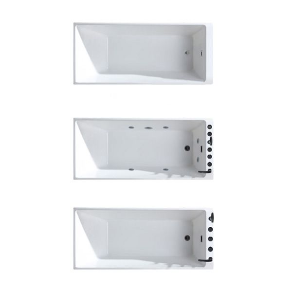 Rectangular Back to Wall Bathtub Bathroom Acrylic Soaking Bath Tub Clearhalo 'Bathroom Remodel & Bathroom Fixtures' 'Bathtubs' 'Home Improvement' 'home_improvement' 'home_improvement_bathtubs' 'Showers & Bathtubs' 1200x1200_5ca9438d-73a5-4b7a-8e1d-1083e7190749