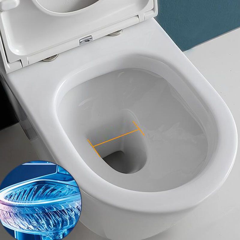 Electronic Elongated Toilet Vitreous China Wall Mounted Bidet Soft Closing Seat Clearhalo 'Bathroom Remodel & Bathroom Fixtures' 'Bidets' 'Home Improvement' 'home_improvement' 'home_improvement_bidets' 'Toilets & Bidets' 1200x1200_5cd90bec-9480-43c7-b5ab-2d4d5805670b