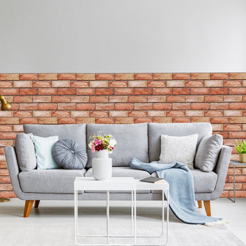 Artificial Brick Wall Panel Farmhouse Style Simple Home Living Room Panel Wall (5-pack) Clearhalo 'Flooring 'Home Improvement' 'home_improvement' 'home_improvement_wall_paneling' 'Wall Paneling' 'wall_paneling' 'Walls & Ceilings' Walls and Ceiling' 1200x1200_5cde4883-77ad-45d8-84b3-8b2cc6e5cbae