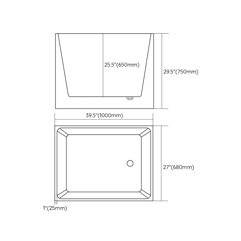 Modern Corner White Bathtub Acrylic Back to Wall with Drain Bath Tub Clearhalo 'Bathroom Remodel & Bathroom Fixtures' 'Bathtubs' 'Home Improvement' 'home_improvement' 'home_improvement_bathtubs' 'Showers & Bathtubs' 1200x1200_5cdec62f-d0b9-483c-a3dd-172b28309e6c