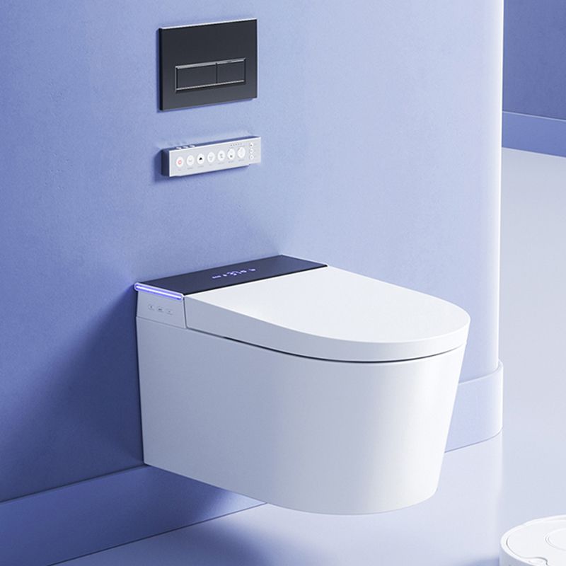 Contemporary Wall Hung Toilet Set Ceramic Wall Mounted Bidet Clearhalo 'Bathroom Remodel & Bathroom Fixtures' 'Bidets' 'Home Improvement' 'home_improvement' 'home_improvement_bidets' 'Toilets & Bidets' 1200x1200_5d000b56-f564-42fc-8adb-ed992778218b