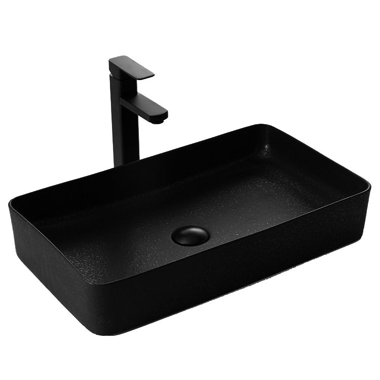 Black Trough Bathroom Sink Round Porcelain Trough Bathroom Sink Clearhalo 'Bathroom Remodel & Bathroom Fixtures' 'Bathroom Sinks & Faucet Components' 'Bathroom Sinks' 'bathroom_sink' 'Home Improvement' 'home_improvement' 'home_improvement_bathroom_sink' 1200x1200_5d655b4c-9e6e-49d4-b7d9-b9962ac7787f