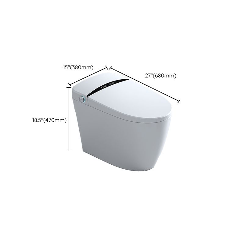 Elongated Toilet Seat Bidet White One-Piece Smart Toilet Bidet with Unlimited Warm Water Clearhalo 'Bathroom Remodel & Bathroom Fixtures' 'Bidets' 'Home Improvement' 'home_improvement' 'home_improvement_bidets' 'Toilets & Bidets' 1200x1200_5d75a2ed-067d-4391-aec1-6b5bdc5c8ab2