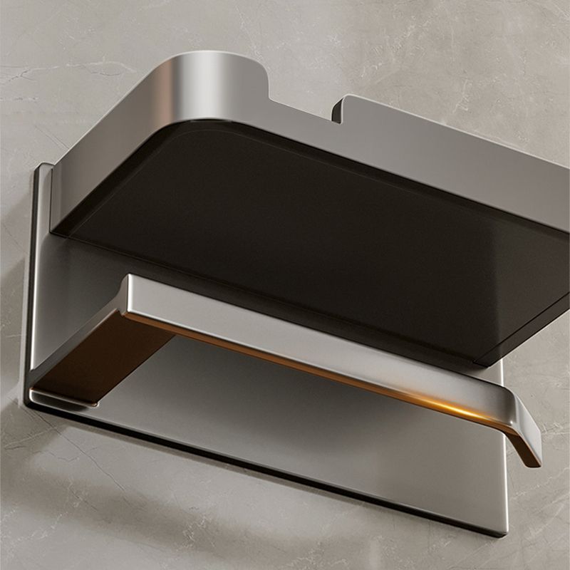 Modern Style Aluminum Single Bathroom Accessory Kit Paper Holder Clearhalo 'Bathroom Hardware Sets' 'Bathroom Hardware' 'Bathroom Remodel & Bathroom Fixtures' 'bathroom_hardware_sets' 'Home Improvement' 'home_improvement' 'home_improvement_bathroom_hardware_sets' 1200x1200_5d7b2395-dde7-4055-8bd7-cac456c0786a