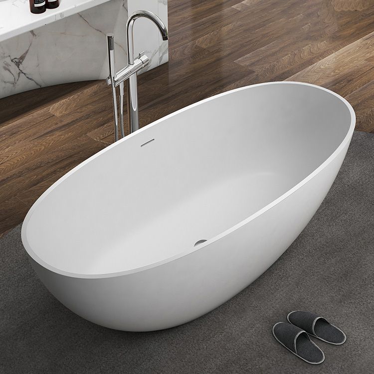 Oval Soaking Modern Bathtub Antique Finish Stand Alone Bath Tub Clearhalo 'Bathroom Remodel & Bathroom Fixtures' 'Bathtubs' 'Home Improvement' 'home_improvement' 'home_improvement_bathtubs' 'Showers & Bathtubs' 1200x1200_5d8d30d3-cd55-46ea-a881-b4e081e4966d