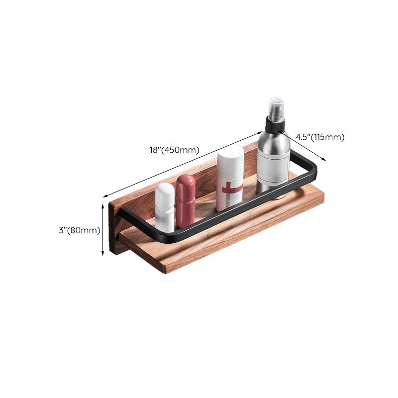 Wood & Aluminum Bath Hardware Set Brown Bathroom Accessory Kit Clearhalo 'Bathroom Hardware Sets' 'Bathroom Hardware' 'Bathroom Remodel & Bathroom Fixtures' 'bathroom_hardware_sets' 'Home Improvement' 'home_improvement' 'home_improvement_bathroom_hardware_sets' 1200x1200_5d981e3e-025f-4765-aa80-f87f1746a45f