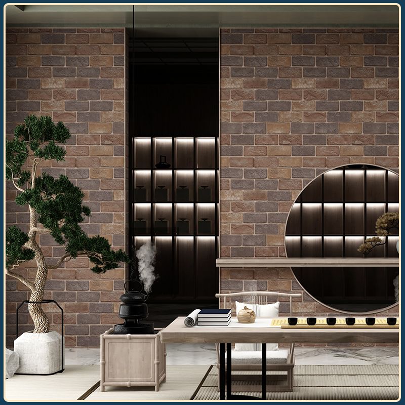 Farmhouse Wall Plank 3D Print Bathroom Living Room Brick Wall Panels Clearhalo 'Flooring 'Home Improvement' 'home_improvement' 'home_improvement_wall_paneling' 'Wall Paneling' 'wall_paneling' 'Walls & Ceilings' Walls and Ceiling' 1200x1200_5da170cb-343d-4b66-9449-fa33cc0f3b25