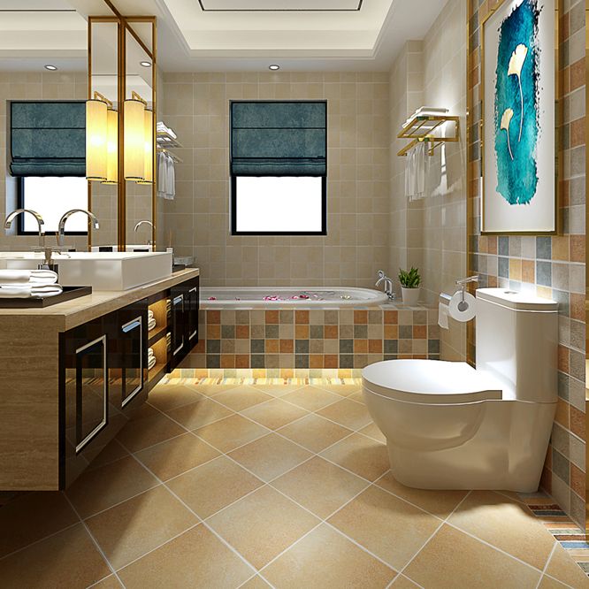 Traditional Style Floor Tile Straight Edge Square Singular Tile Clearhalo 'Floor Tiles & Wall Tiles' 'floor_tiles_wall_tiles' 'Flooring 'Home Improvement' 'home_improvement' 'home_improvement_floor_tiles_wall_tiles' Walls and Ceiling' 1200x1200_5db282a1-e4c5-416e-a84d-282d933ba55e